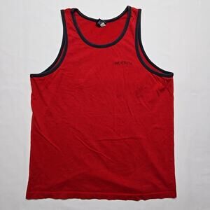 Gap Mens Medium Tank Top Red Athletic Casual Distressed